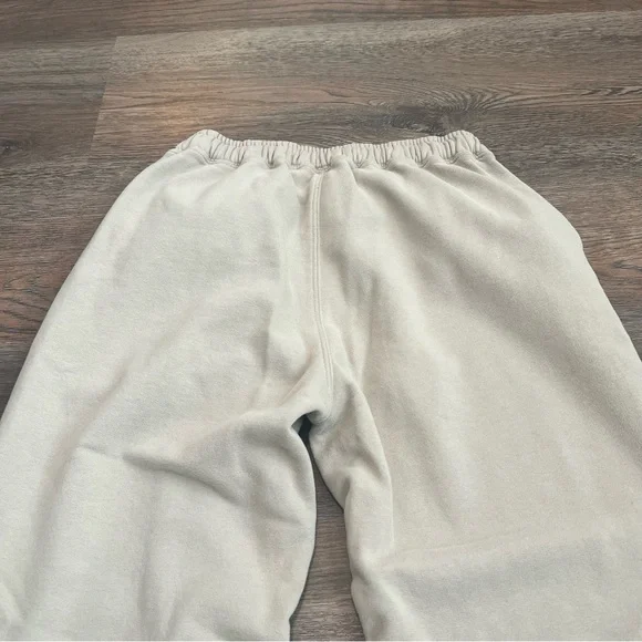 Abercrombie & Fitch Cream Joggers Size Small Lounge Casual Cozy Sweatpants - Picture 6 of 10
